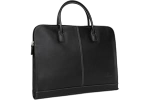 Hexagona - Porte-Documents - Compatible Format A4 et téléphone Portable - pour Femme - Collection Confort Business - en Cuir