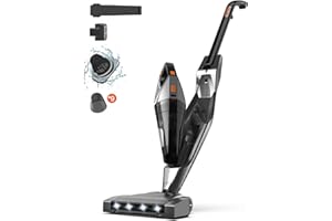 Hihhy Cordless Vacuum Cleaner, 25Kpa Cordless Stick Vacuum Cleaner, 2-in-1 Stick Vacuum Cleaner, Rechargeable Lightweight Portable Upright Hoover, for Pet Hair/Carpet/Hard Floor
