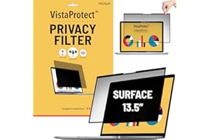 VistaProtect - Premium Privacy Filter & Anti Blue Light Screen Protector for Microsoft SURFACE 4/3 / 5 - Removable (13.5" inches)