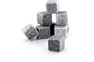 SAVEUR & DÉGUSTATION CMP IBERICA CMKV7101 Set 9 Piedras Whisky, Gris, 2 x 2 x 2 cm