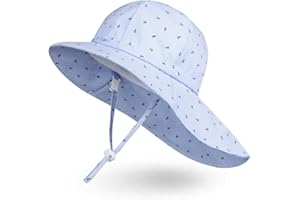 AMI&LI TOTS Ami&Li Bébé Chapeau Cou Protection Enfants Coton Anti-UV UPF 50 Chapeau de Soleil Fille Garçon Nourrisson Tout-Petit