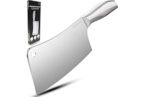 HI NATURE™ Köttyxa i Rostfritt Stål – 29 cm Kinesisk Kockkniv & Slaktarkniv – Extremt Vass, Kraftig Kötthack med Ergonomiskt