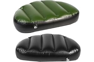 REGUN Cuscino Gonfiabile per Barche, Morbido Cuscino Pesca PVC, 90 kg Cuscini da Campeggio Cuscino Gonfiabile Sedile, per Kayak, Canoa, Barca, Verde, Pieghevole, Impermeabile, Verde