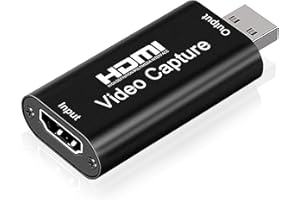 YESIMOLA Scheda Acquisizione Video, 4K Capture Card, USB 2.0 Scheda Acquisizione Video HDMI, 1080P Video Capture HDMI Adatto per Giochi Streaming Insegnamento Videoconferenze Live Streaming