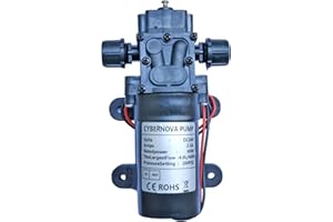 CYBERNOVA DC 24V 100 PSI 4.0L / m High Pressure Diaphragm Pump Self-Priming Water Pump Irrigation Pump for Camping/Boat/Caravan/Garden/Geiculture/Caravan Cleaning/Irrigation