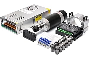 Daedalus CNC Brushless Spindle Motor Kit, 500w, ER16, 48V DC, 12000RPM