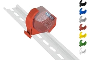 SHELLY HUTSCHIENENHALTER PW3D Shelly 1 / 1PM Hutschienenhalter/Adapter Mini DIN Rail bracket (35mm) (Rot)