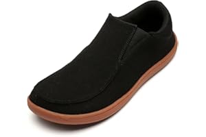 LINENGHS Herren Walkingschuhe Breite Barfußschuhe Zehen-Loafer Fitnessschuhe Trailrunning Sneaker Null Tropfen Lässige Sportschuhe Bequeme Leichte und Outdoor Laufschuhe