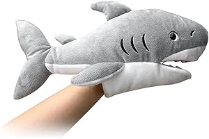 LOMTRATS Marionnettes à Main d'animaux Marins pour Enfants,Comprenant des Requins, des Baleines, etc. avec Bouche Ouverte Mobile, parfaites pour raconter des Histoires,Les Cadeaux d'anniversaire