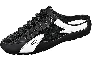 VBEDKDEB Chaussures de sport pour homme - Chaussures de trekking Lazy Man Half Slipperboard - Chaussures blanches pour homme