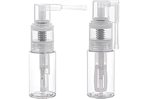 KALIONE 2 flaconi spray da 35 ml, portatili, rimovibili, da viaggio, trasparenti, per artigianato, biglietti, biglietti regalo, multiuso, vuoti, in plastica