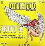Damiando Premium Gitarrensaiten für Akustikgitarre und...