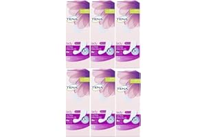 TENA Lady Ultra Mini Plus Fresh - Forro para control de olores y debilidad de la vejiga - 24 forros (paquete múltiple de 6 x 24)