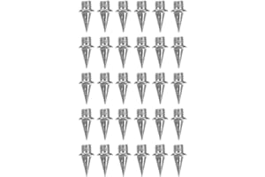 Toyvian 30 Clavos de Acero para Pista: Clavos de 9,5 mm para Zapatillas de Running Cortas, para Atletismo y de Velocidad. Mejoran la tracción y la Velocidad.
