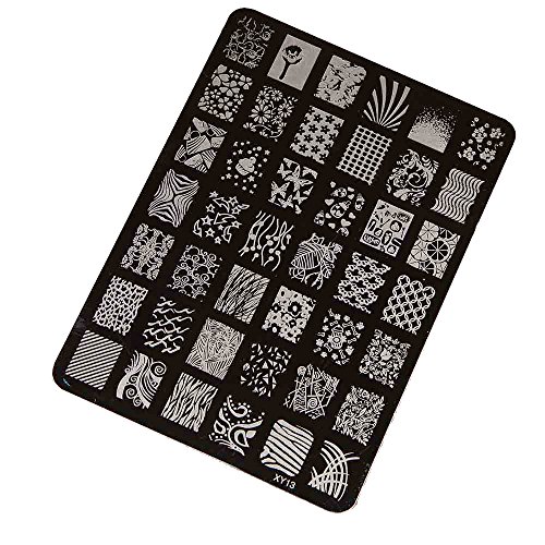 Nails Design, Internet Nail Art Decor Stamping Printing Plate Manicure Stamps Templates 001