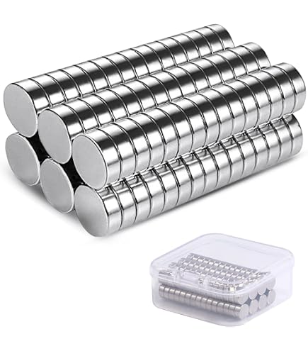 first4magnets MOD7 – 10 45 H Imanes de neodimio – 0,75 kg Tirar, Paquete con 10, Metal, Plata, 6 x 4 x 2 mm Gruesos, 25 x 10 x 3 cm