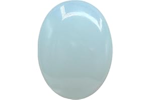 AMAZING GEMSTONE Palm Stone - Hot Massage Worry Stone for Natural Body Chakra Balancing, Reiki Healing and Crystal Grid (Opalite)