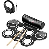 Midex DDX-70 Digital Drum 7 Pad 2 Foot Pedal (Headphone Rods Adapter Full Set)