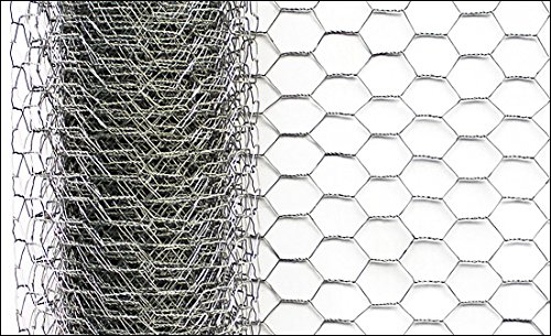 [pro.tec] Maschendrahtzaun – verzinkt 50cm x 10m – Garten-Zaun in silber aus Sechseck-Geflecht fein – Langlebiges Draht-Gitter aus Maschendraht als Wildzaun Rankhilfe Kaninchendraht - 3