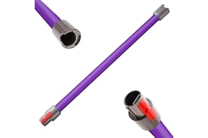 Qygba Tubo Ricambi per Dyson V15 V11 V10 V8 V7 Aspirapolvere, Tubo a Sgancio Rapido, Lunghezza 73cm（Viola）