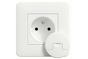 KEBYCO PARIS Nouveauté 2026 - Cache Prise Bébé FRANÇAIS Universel - Anti Poussière - Anti Éclaboussure - Protection Prise Electrique Automatique - Invention française.