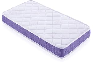 MATTREX | Madrass med minnesskum för barnsäng storlek: 80x160 cm – Madrass för barnsäng höjd: 12 cm andas, anti-kvalster, ant