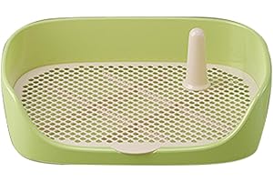 Jyuha Toilette per addestramento Cani, 1/2 Pezzi Vasino per addestramento Cani con recinzioni, Vassoio Rimovibile per lettiera per Cani da Interno, per Cani di Taglia Piccola, Media e Cuccioli