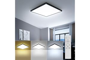 OTREN Ściemniana lampa sufitowa LED, 36W 3240LM lampa sufitowa z pilotem zdalnego sterowania, IP44 Wodoodporna lampa do łazienki sypialni salonu przedpokoju biura, 30 cm, 3000 K-6500K