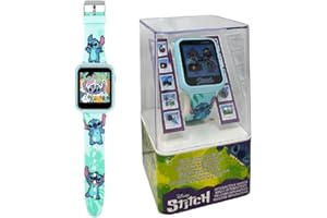 CARTOON Montre interactive, smartwatch pour enfants, multifonction, rechargeable avec USB (Stitch)