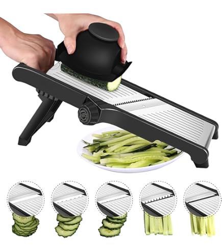 Myiosus Mandoline Groenteschaaf, Verstelbaar Mandoline Vegetable Slicer Myiosus Mandoline Groenteschaaf, Verstelbaar Mandoline Vegetable Slicer