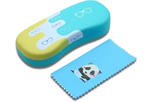 bingdwendwen Brillenetuis für Kinder, Sonnenbrille Brillenetui Hartschale niedliche Brillenetuis für Mädchen Jungen leicht und tragbar