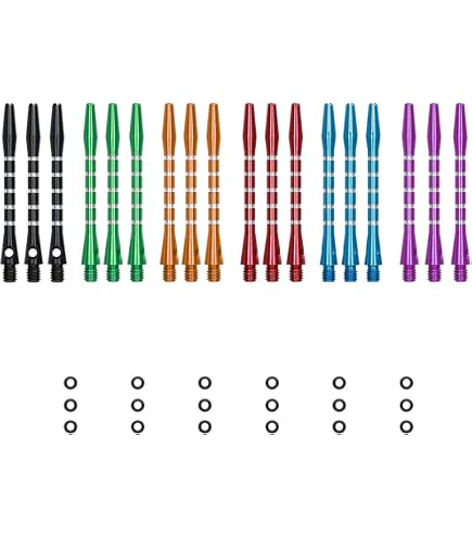 WINMAU Steli In Alluminio Per Freccette – Corti (35mm), Colore Nero, Confezione Da 3 Pezzi Con Sistema Di Bloccaggio - 5