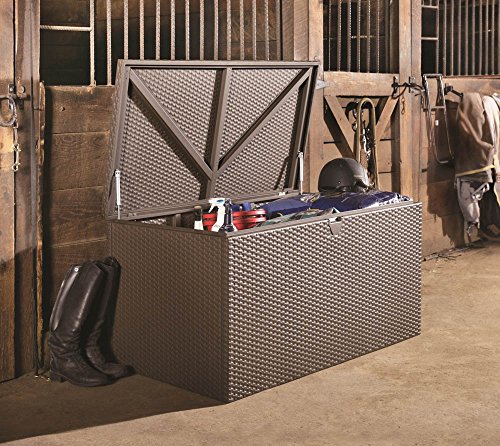 ShelterLogic XXL Kissenbox, Gartenbox, Gartentruhe Espresso 509l Volumen // 132x70x67 cm (LxBxH) // Auflagenbox & Multifunktionsbox - 2