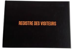 UTTSCHEID Registre des entrées et sorties des visiteurs - Format A4 - Haut de gamme