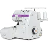EFFEKTIV Overlock 1800X Overlock Machine 3/4 Thread Differential, Automatic Threading Machine, 1300 Stitches/min, Sleeve Plat