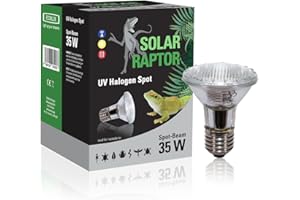 SOLAR RAPTOR Spot halogène UV - Spot chauffant pour terrarium (35 W)
