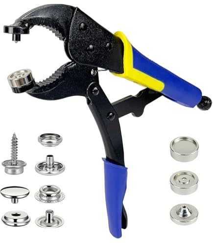 Juwaacoo 20 Ensembles 10/12/15/17mm Boutons Pression En