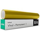 Cricut 2006840 Premium Kalıcı Vinil, altın, 12" x 180"