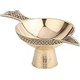 Veena Enterprizes Offer 10 nano watt Heavy Base Brass Diya (Gold, Small, AVA514)