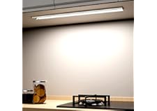 OUILA Luz de Armario con Sensor Movimiento 2500mAh Recargable Luz Nocturna, 41CM Regulable Lampara LED Adhesiva para Gabinete