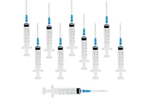 Topolenashop – Set 10 Siringhe da 5ml con Tappo | Dosaggio Preciso di Liquidi per Misurazione Tecnica, Laboratori, Piante, Fai-da-te| Confezionate Singolarmente | Art. 95067