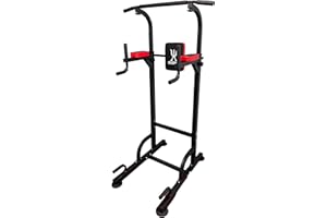 Exersci Pull Up & Dip Station Adjustable Multi-Function Home Gym Fitness Equipment