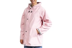 Breizh Ocean - Ciré Armor femme, manteau imperméable mixte, doublure à rayures de style marinière - du XS au 4XL