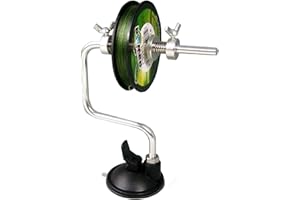 ULTIMATE ANGLING FISHING TACKLE Fishing Line Spooler Tool – Suction Cup Base for Stability – Universal Fit for Any Size Spool – Easy Spool Reel Control – Ideal for Smooth, Works with Monofilament, Fluorocarbon, Braided & Nylon Line
