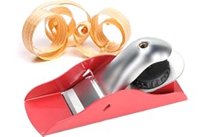 ONSOLO Wood Door Planer Woodworking Shaver Manual Block Plane Adjustable Small Trimming Hand Held Tool Compact Flat Plane for Timber Carpenter Wooden Worker DIY Model Making Craft Process Trim Project Carve