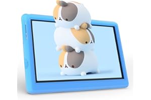 Hakaug Kids Tablet 10.1 inches Android 13 Quad-core 64 GB ROM 1280x800 IPS Touchscreen Parental Control Tablet PC with Shockproof Case (Blue)