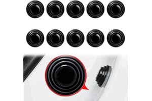 WKRTDY 10 Stück Auto Stoßdämpfer Dichtungen,Stoßdämpfer Und Schalldämpfer Autotür Dämpfer Dichtung Universal Auto Stoßstange Tür Kantenschutz Schwarz Autotürschutzaufkleber