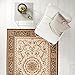 Produktbild HOMY Kurzflor Teppich 160x230cm Venezia beige / olive gemustert