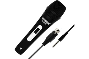 QiCheng&LYS Professionelles dynamisches Vocal-Mikrofon,gesangsmikrofon unidirektional Handheld Mikrofon 3,5m XLR Anschluss (M-6900)