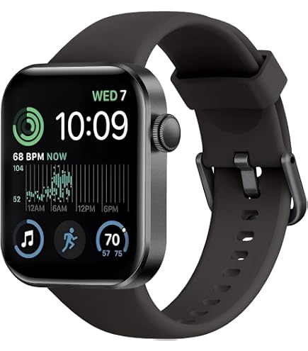AcclaFit Smartwatch 1.85” Con Chiamate Bluetooth – Fitness Tracker Con Battito, Sonno, Pressione E 140+ Sport – Impermeabile IP68 - 3